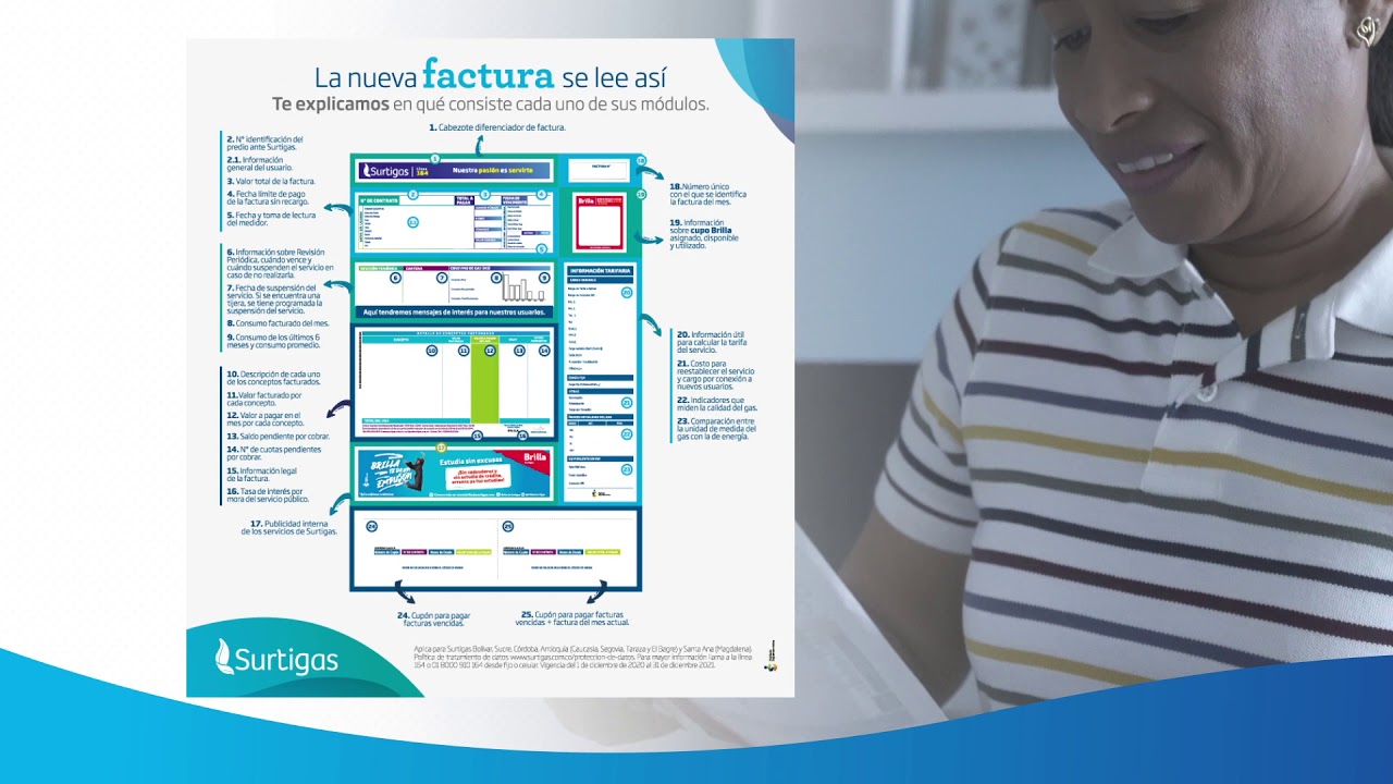 Cómo descargar factura de Surtigas