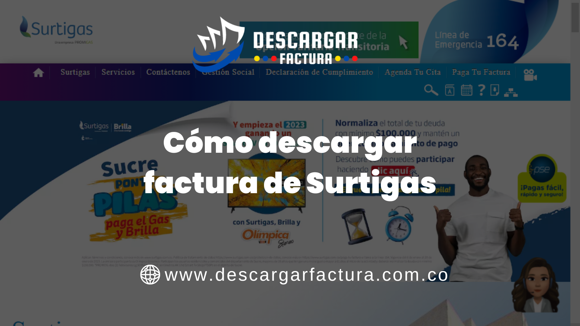 Cómo descargar factura de Surtigas
