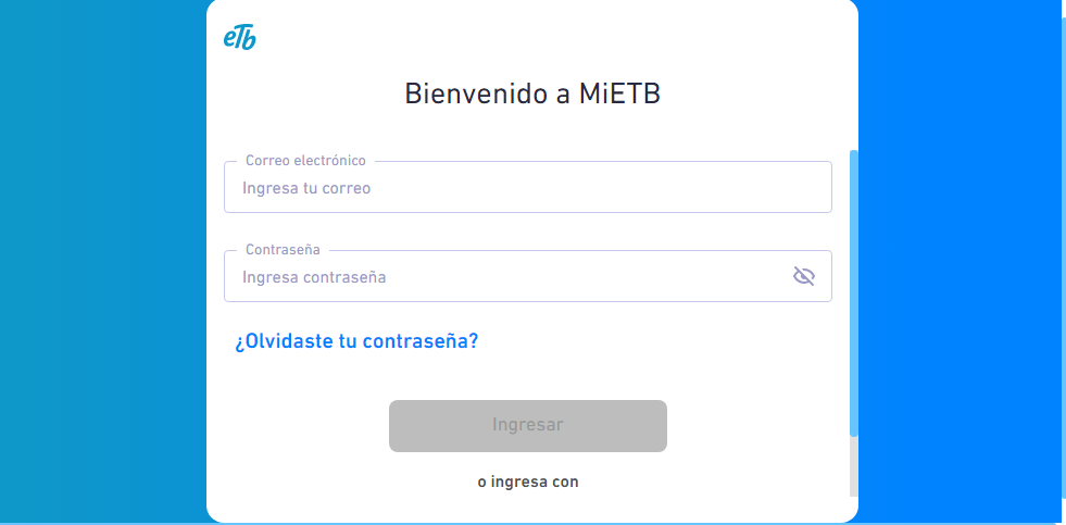 descargar el duplicado de la factura ETB